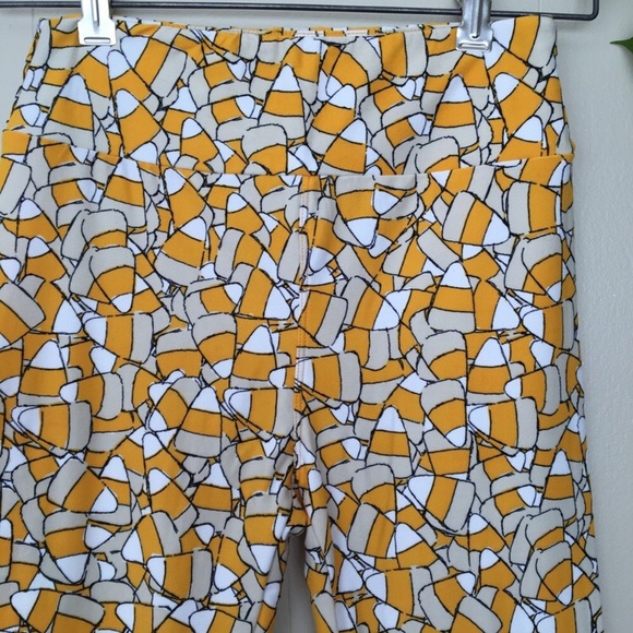 Lularoe Candy Corn Print Leggings - Picture 3 of 8
